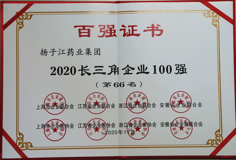 2020長三角企業100強（2020）